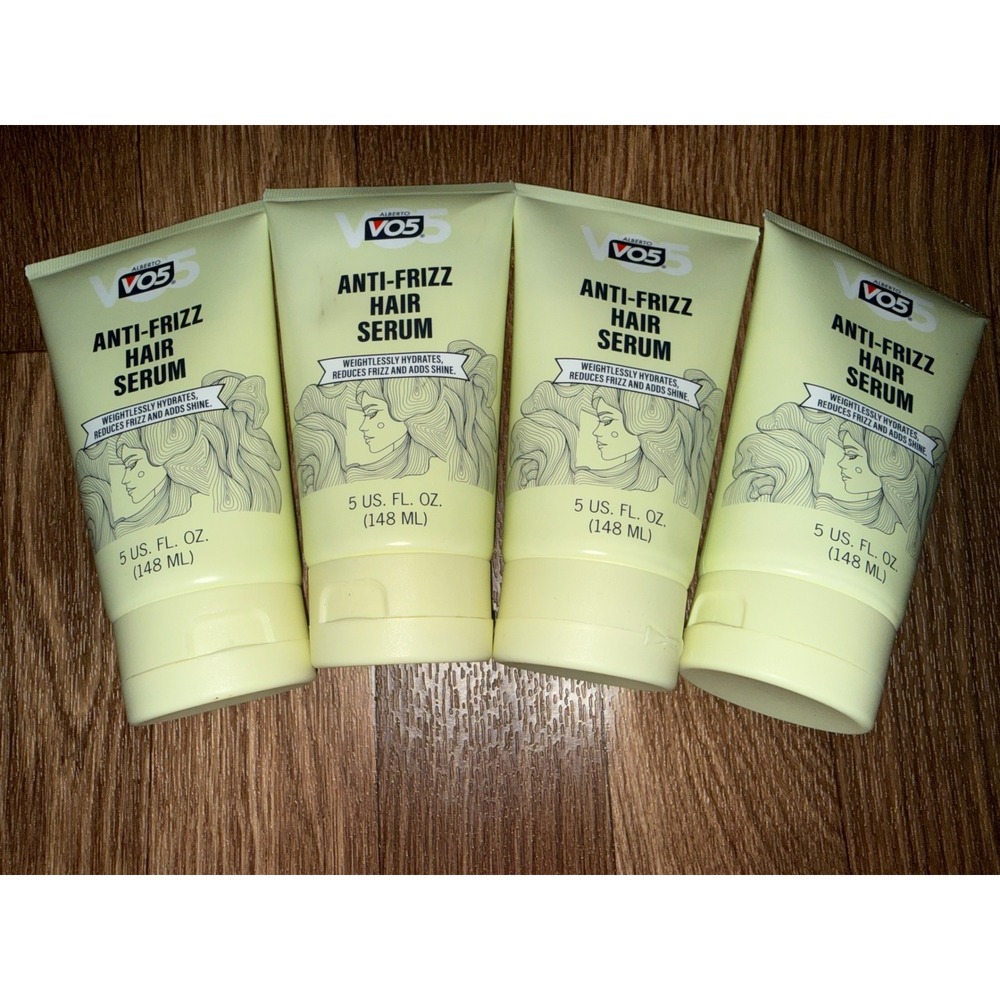 Alberto VO5 Anti-Frizz Hair Serum 5oz Weightless Shine Hydrating Lot of 4